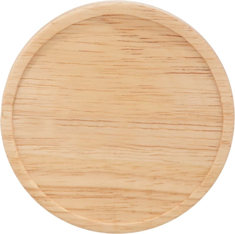 Hearth 400 ml ceramic mug with wooden coaster 12