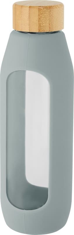 Tidan 600 ml borosilicate glass bottle with silicone grip 17
