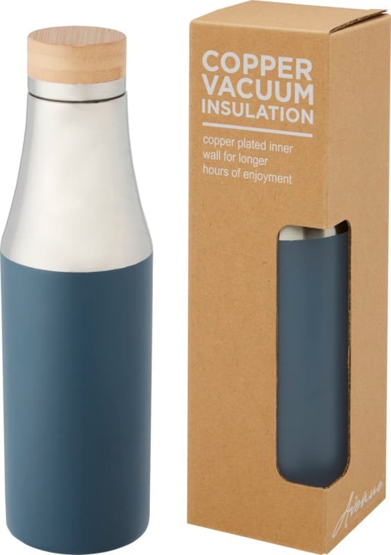 Hulan 540 ml copper vacuum insulated stainless steel bottle with bamboo lid 11