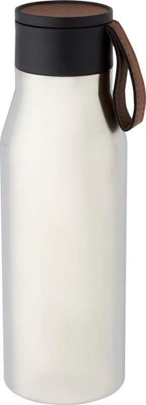 Ljungan 500 ml copper vacuum insulated stainless steel bottle with PU leather strap and lid 5