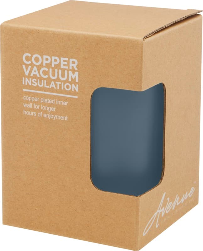 Lagan 330 ml copper vacuum insulated stainless steel tumbler with bamboo lid 37