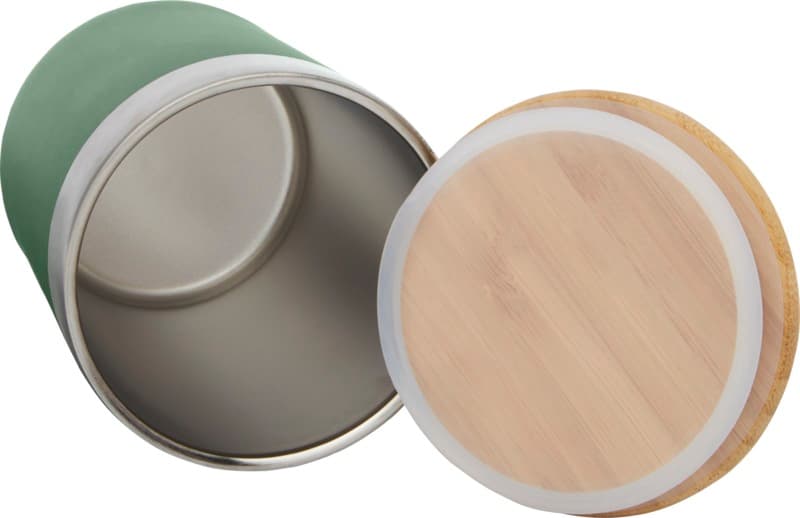 Lagan 330 ml copper vacuum insulated stainless steel tumbler with bamboo lid 24
