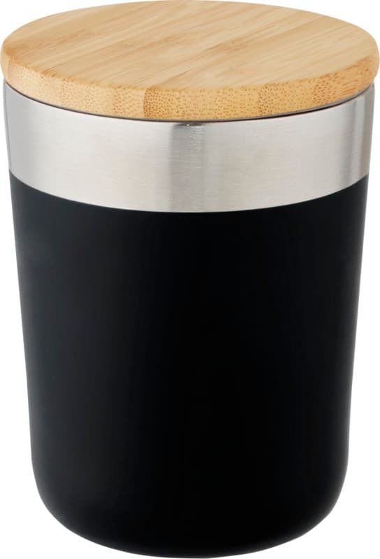 Lagan 330 ml copper vacuum insulated stainless steel tumbler with bamboo lid 3