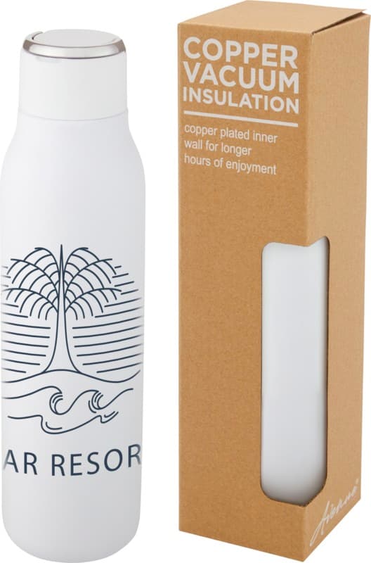 Marka 600 ml copper vacuum insulated bottle with metal loop 8