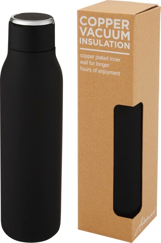 Marka 600 ml copper vacuum insulated bottle with metal loop 10