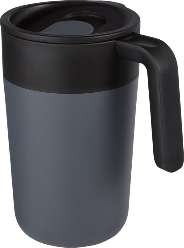 Nordia 400 ml double-wall recycled mug 19
