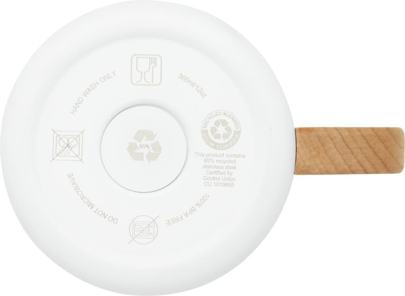 Bjorn 360 ml RCS certified recycled stainless steel mug with copper vacuum insulation 19