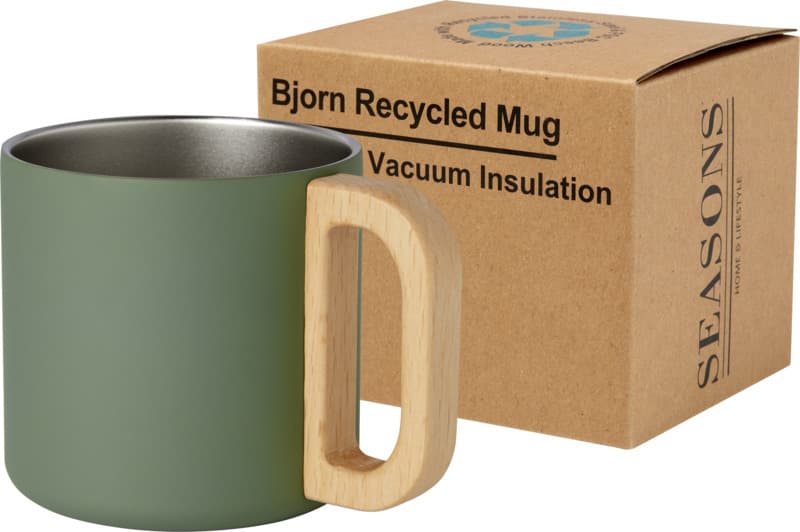 Bjorn 360 ml RCS certified recycled stainless steel mug with copper vacuum insulation 22