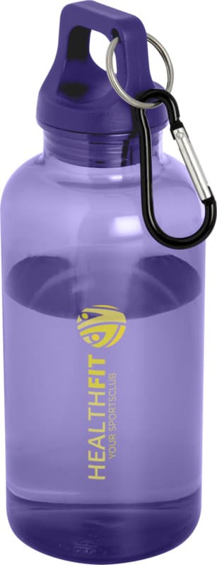 Oregon 400 ml RCS certified recycled plastic water bottle with carabiner 66