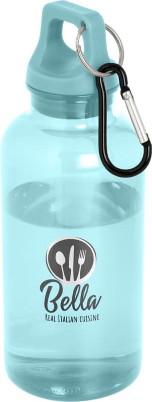 Oregon 400 ml RCS certified recycled plastic water bottle with carabiner 56