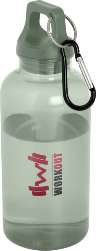 Oregon 400 ml RCS certified recycled plastic water bottle with carabiner 46