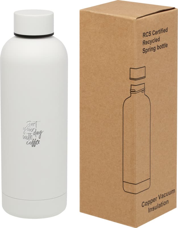 Spring 500 ml RCS certified recycled stainless steel copper vacuum insulated bottle 16