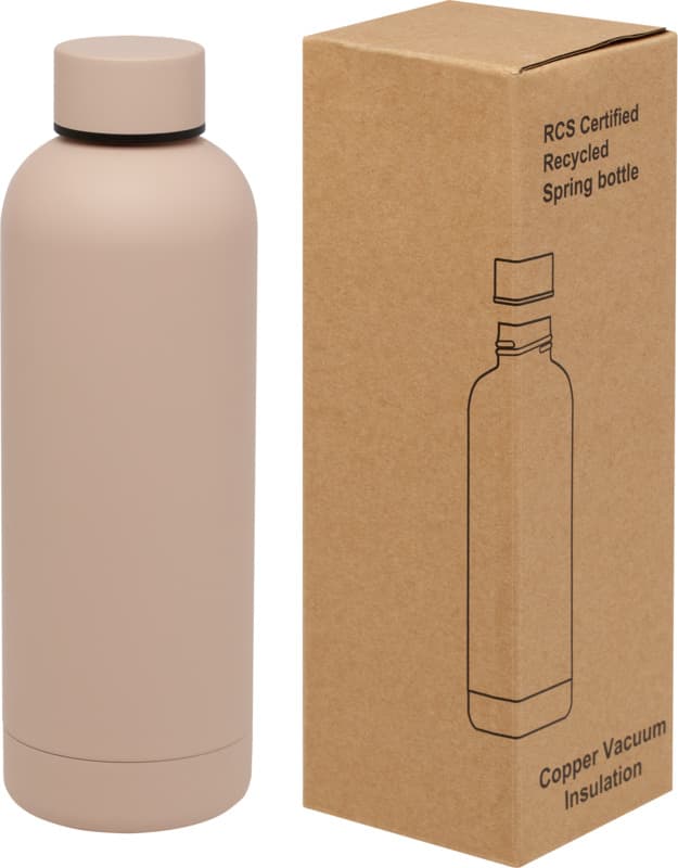 Spring 500 ml RCS certified recycled stainless steel copper vacuum insulated bottle 33