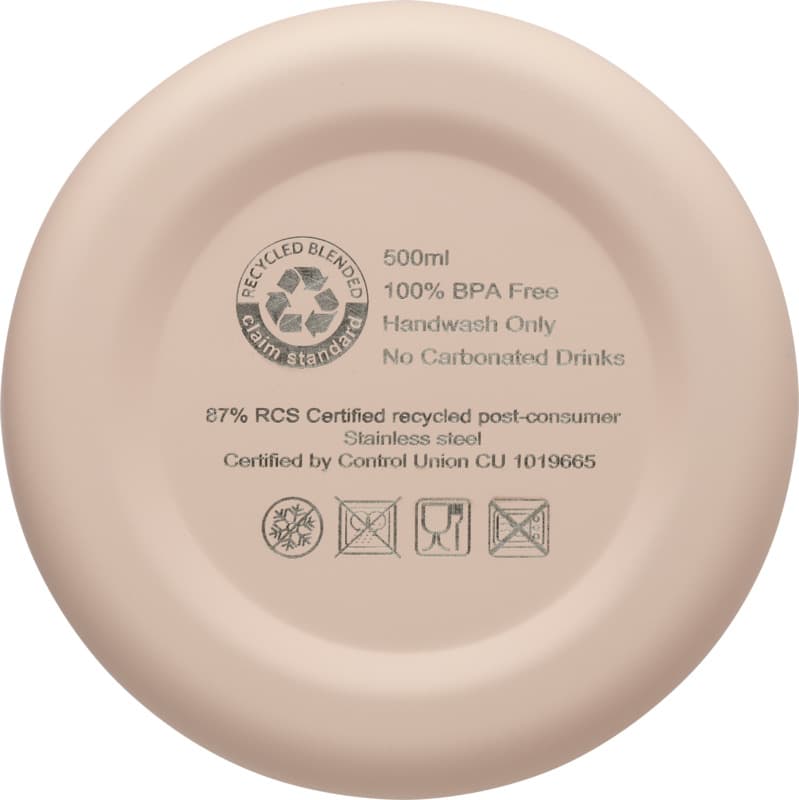 Spring 500 ml RCS certified recycled stainless steel copper vacuum insulated bottle 37