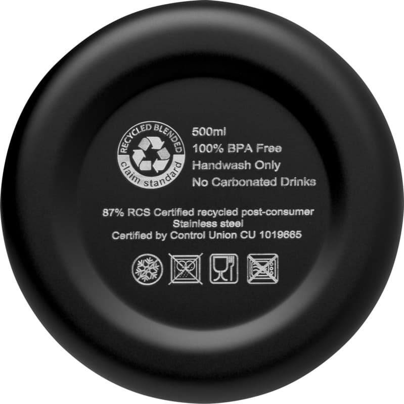 Spring 500 ml RCS certified recycled stainless steel copper vacuum insulated bottle 5