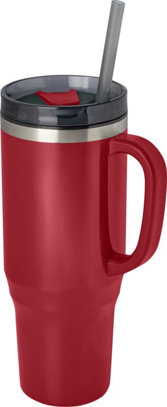 Melbourne 1200 ml RCS certified insulated tumbler with straw 34