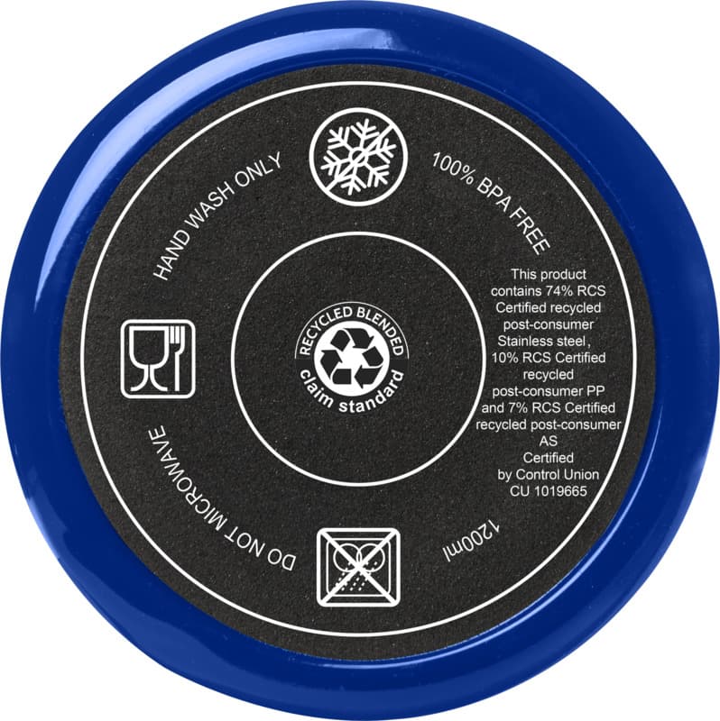 Melbourne 1200 ml RCS certified insulated tumbler with straw 45