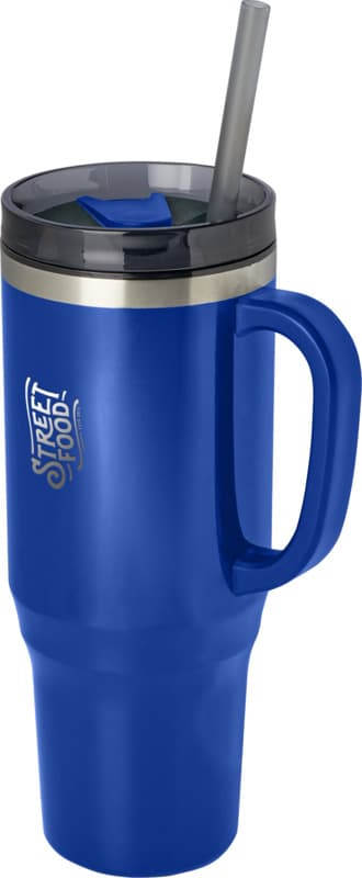 Melbourne 1200 ml RCS certified insulated tumbler with straw 49