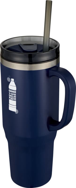 Melbourne 1200 ml RCS certified insulated tumbler with straw 33