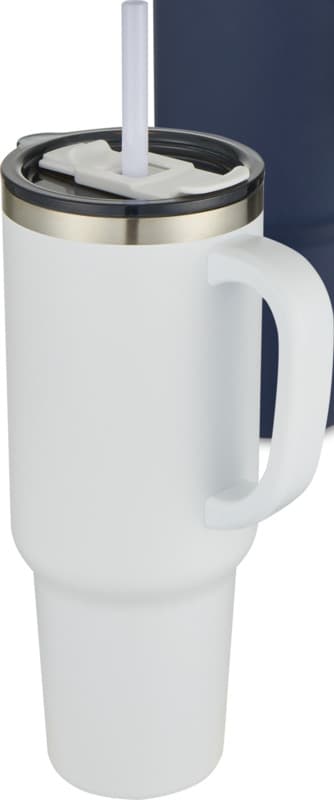 Sydney 1200 ml double wall RCS certified copper vacuum insulated tumbler with straw 15