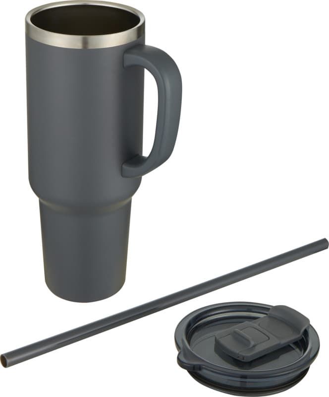 Sydney 1200 ml double wall RCS certified copper vacuum insulated tumbler with straw 27