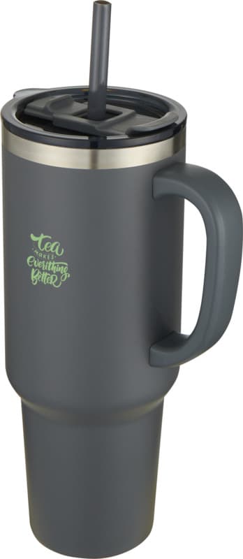 Sydney 1200 ml double wall RCS certified copper vacuum insulated tumbler with straw 32