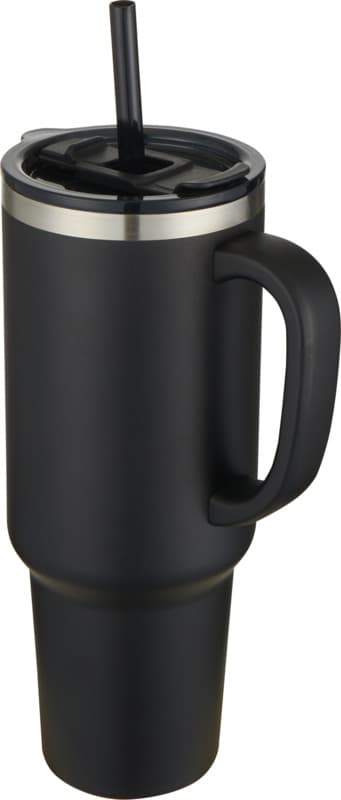 Sydney 1200 ml double wall RCS certified copper vacuum insulated tumbler with straw 1