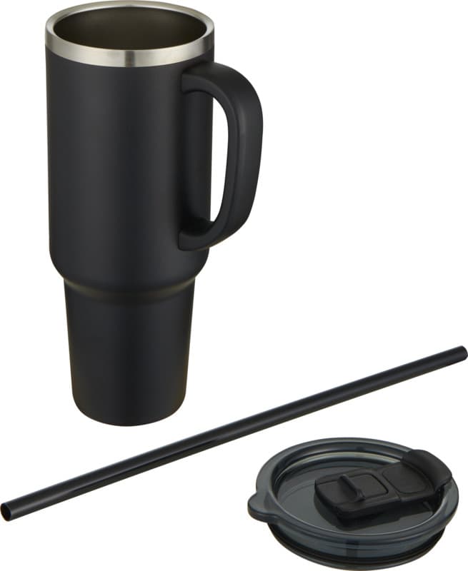 Sydney 1200 ml double wall RCS certified copper vacuum insulated tumbler with straw 3