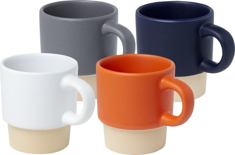 Olympia 130 ml stackable expresso cup with clay bottom 9