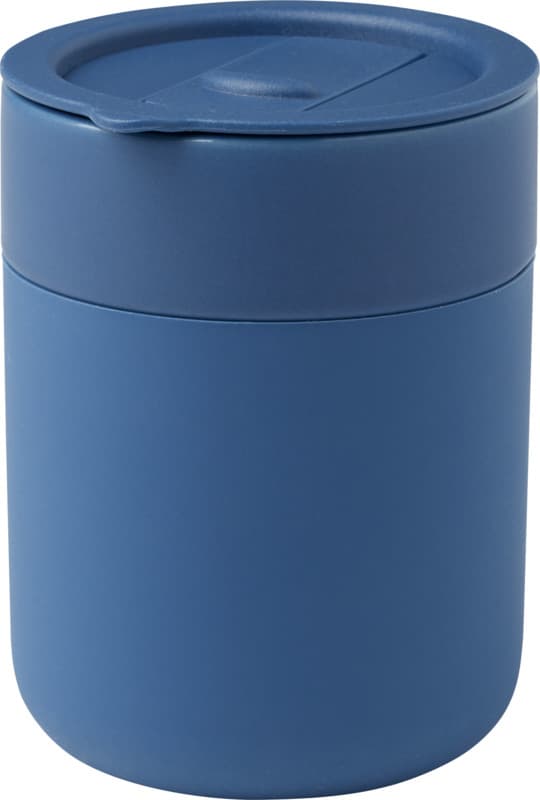 Java 330 ml ceramic tumbler with silicone wrap and plastic lid 22