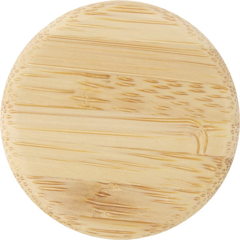 Lume 500 ml matte soda lime glass bottle with bamboo lid   9