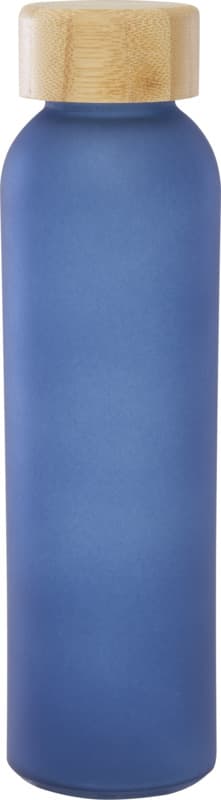 Lume 500 ml matte soda lime glass bottle with bamboo lid   7