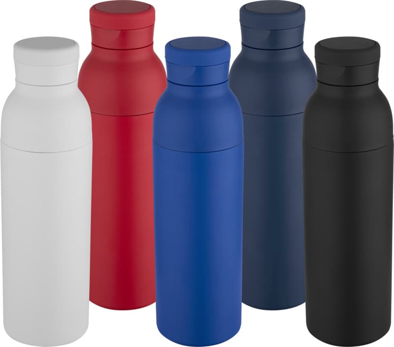 Illuminate 650 ml RCS recycled stainlesss steel double wall insulated water bottle 41