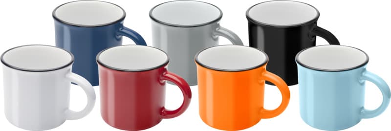 Bari 240 ml ceramic mug with glossy finish 14