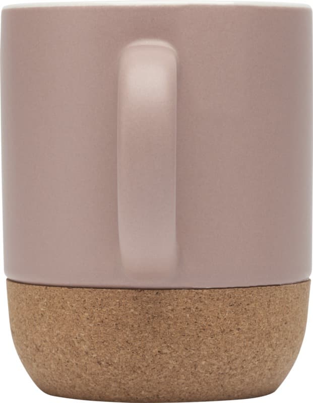 Billie 300 ml ceramic mug with cork details and matt finish 13