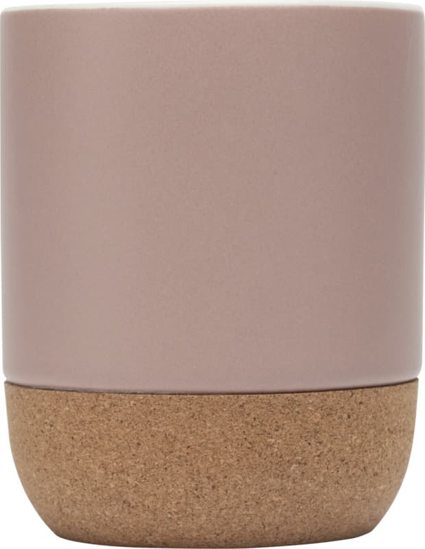 Billie 300 ml ceramic mug with cork details and matt finish 12