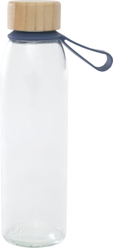 Porto 500 ml glass water bottle with silicone handle and bamboo lid  17