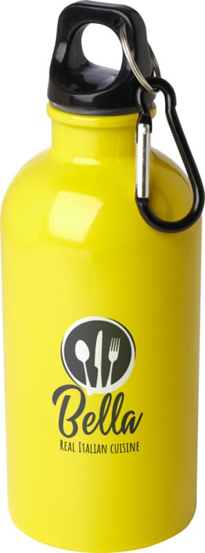 Oregon 400 ml RCS certified single wall stainless steel water bottle with carabiner 60