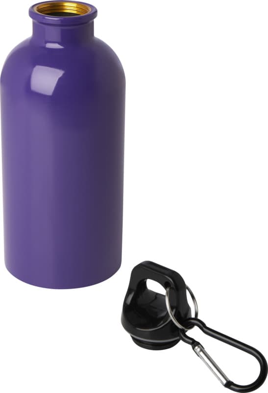 Oregon 400 ml RCS certified single wall stainless steel water bottle with carabiner 38