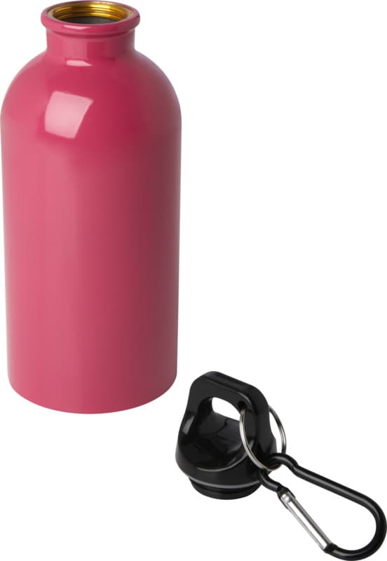Oregon 400 ml RCS certified single wall stainless steel water bottle with carabiner 53