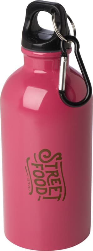 Oregon 400 ml RCS certified single wall stainless steel water bottle with carabiner 55
