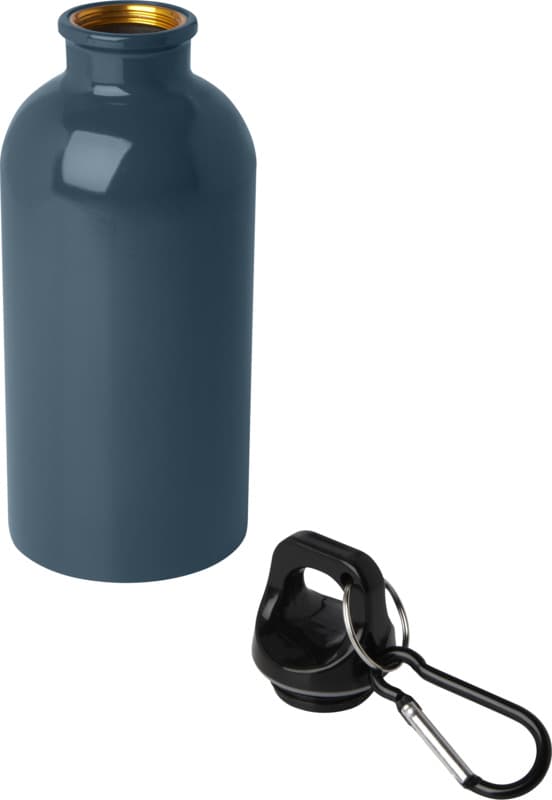 Oregon 400 ml RCS certified single wall stainless steel water bottle with carabiner 48