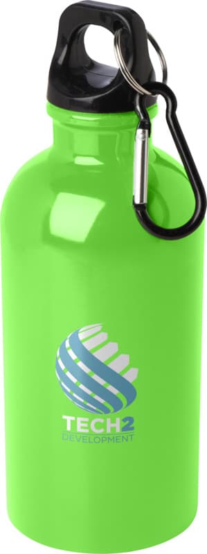 Oregon 400 ml RCS certified single wall stainless steel water bottle with carabiner 30