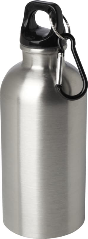 Oregon 400 ml RCS certified single wall stainless steel water bottle with carabiner 16