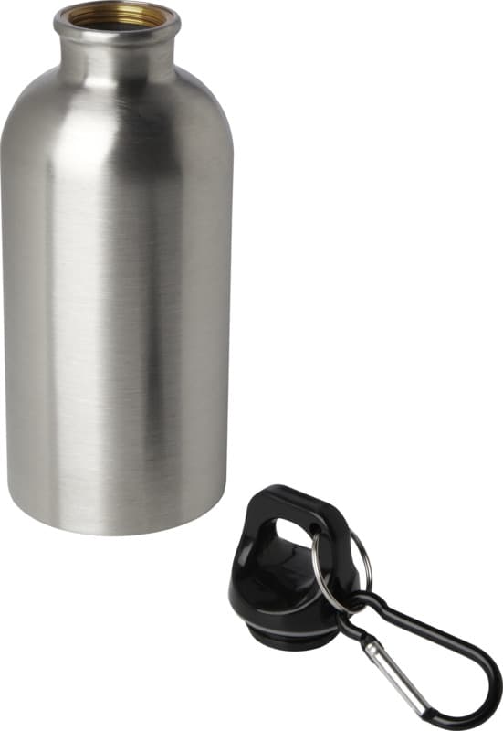 Oregon 400 ml RCS certified single wall stainless steel water bottle with carabiner 18
