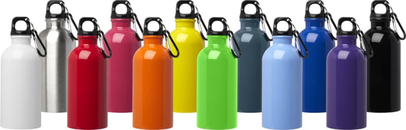 Oregon 400 ml RCS certified single wall stainless steel water bottle with carabiner 19