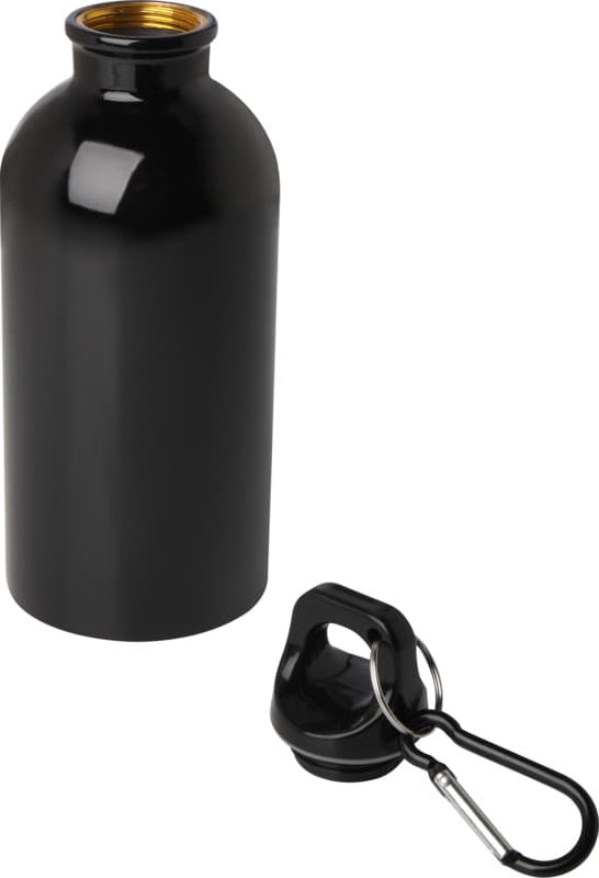 Oregon 400 ml RCS certified single wall stainless steel water bottle with carabiner 13