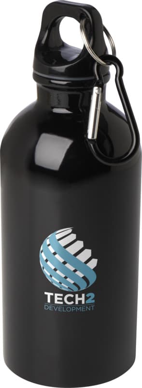 Oregon 400 ml RCS certified single wall stainless steel water bottle with carabiner 15