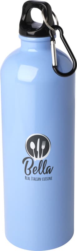 Oregon 750 ml RCS certified single wall stainless steel water bottle with carabiner 45