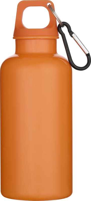 Oregon 400 ml solid colour RCS recycled plastic water bottle with carabiner  6